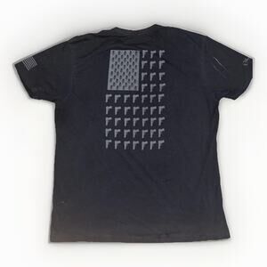 LA Police Gear Tactical T-Shirt Black XL American Flag Graphic 22x28